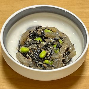 キャピタンの作ってみた!投稿(5分で完成！【ひじきと豆の和風胡麻マヨサラダ】栄養満点副菜♩)