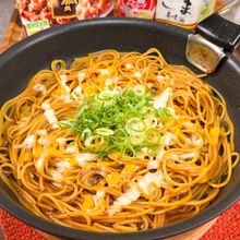 ワンパンで麻婆チーズパスタ