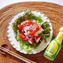 さっぱり美味しい!たことトマトのねぎ塩レモンマリネ