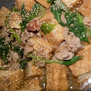 bo-zu3の作ってみた!投稿(【豚こま肉と厚揚げと小松菜のあんかけ】節約！ご飯がすすむ♡)