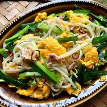 《10分ランチ》和風ニラ玉素麺チャンプルー