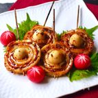 渦巻きちくわのハニーマスタード焼き
