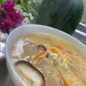 そら・ゆずの作ってみた!投稿(【塩麹×煮る】体温まる冬瓜卵スープ)