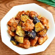 \味付け簡単/とろとろ茄子と鶏肉のタレみそ炒め