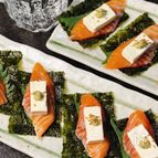 【サーモンとクリームチーズの海苔包み】5分で完成！旨いつまみ
