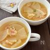 材料ふたつでスープ！《大根とベーコンの白だしカレースープ》