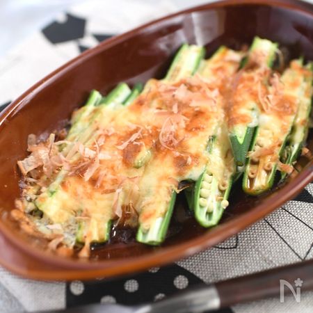 お酒が進む おかかチーズオクラ By 三浦ユーク レシピサイト Nadia ナディア プロの料理家のおいしいレシピ