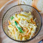 ゴロゴロ春野菜のレンチン卵サラダ