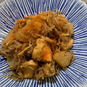 楽ラク手抜キッチン🐶🐾の作ってみた!投稿(味しみしみあま～い☆🤩☆お揚げと白滝と大根の甘辛生姜煮💖)