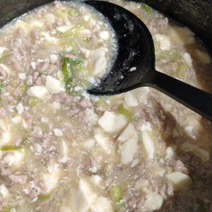 ハブラシの作ってみた!投稿(あっさりうま味!白い麻婆♡『鶏ねぎ塩麻婆豆腐』)