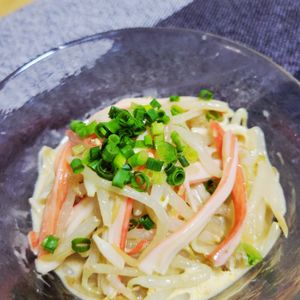ヴェルの作ってみた!投稿(レンチンもやしの冷やし中華風サラダ)