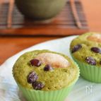 レンジで簡単！ふわふわ♪プリン抹茶蒸しパン