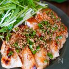 鶏むね肉の揚げない油淋鶏♪