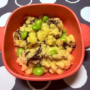 m★egの作ってみた!投稿(簡単おいしい！枝豆と塩昆布のポテトサラダ)