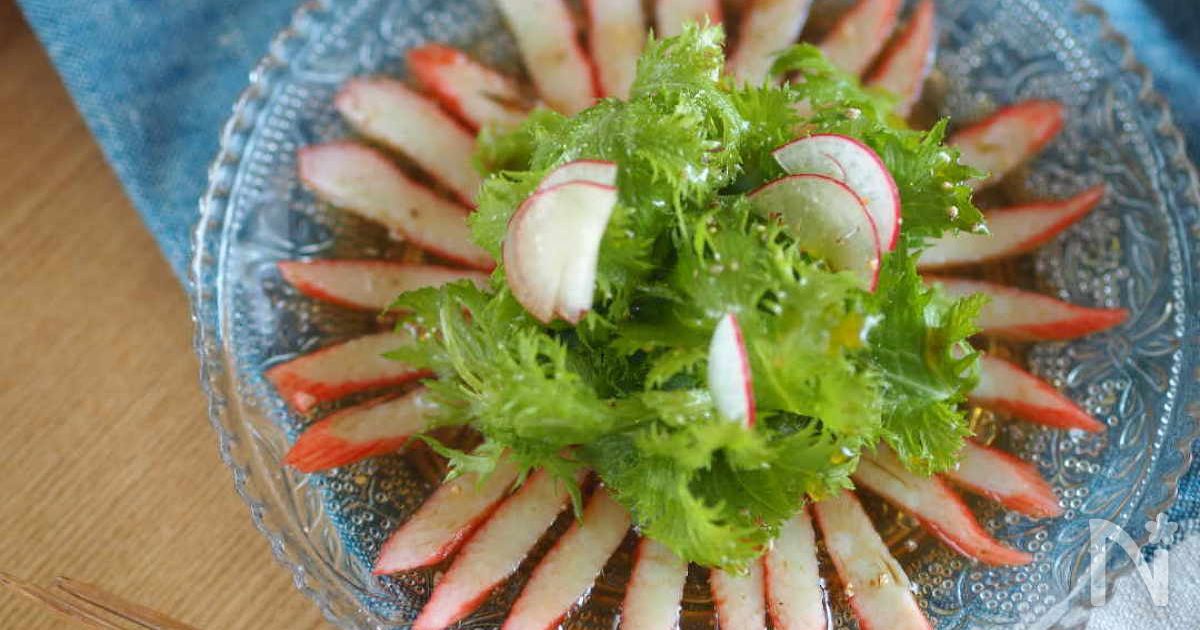3分おつまみ♡かにかまが主役！『即席かにかまカルパッチョ』