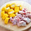 群馬県産とうもろこしと上州地鶏ののりバター照り焼きの工程2
