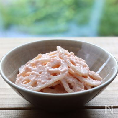 レンコンの明太子マヨ