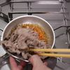 【再現】吉野家期間限定！月見牛とじ丼♪の工程3
