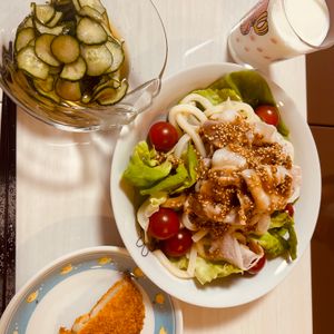 1054004の作ってみた!投稿(【ごま味噌ダレ冷しゃぶサラダ】少しのポイントでお肉やわらか☆)