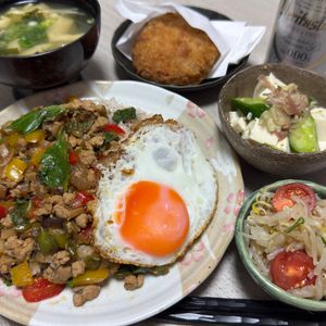 みーこの作ってみた!投稿(和風ガパオライス【#作り置き#冷凍保存#ナンプラー不使用】)