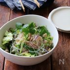 鶏そぼろの春雨サラダ。