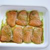 〈サーモン海苔巻き〉シャキシャキ野菜とバジルのハーモニー♪の工程1