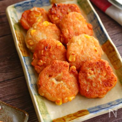 お弁当や作り置きに♪はんぺんと豆腐のヘルシーナゲット