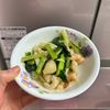 ケの作ってみた!投稿(小松菜とむきエビのペペロン炒め【#簡単#スピードおかず】)