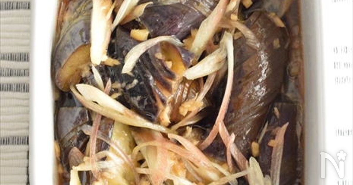 作り置きOK！なすとミョウガの麺つゆマリネ