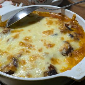 つーやんの作ってみた!投稿(お肉たっぷり茄子のミートグラタン)