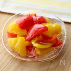 【レンジで簡単♪パプリカのマリネ】食卓を彩るスピード副菜