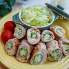 チーズinオクラの肉巻き＼チーズがとろ〜♪／