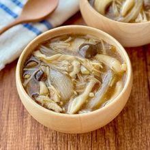 きのこと玉ねぎのうまみたっぷりスープ