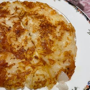 道子おばあちゃんの作ってみた!投稿(新玉ねぎのもちもちチーズチヂミ【#子供も喜ぶ #食材ひとつ】)