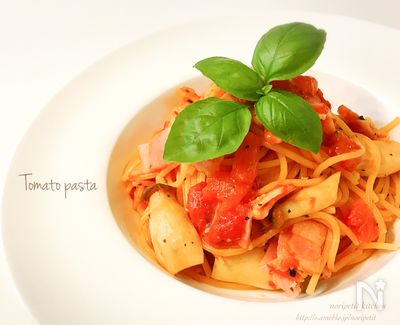 10分で完成 フライパンひとつde らくウマ トマトパスタ By のりp Noripetit レシピサイト Nadia ナディア プロの料理家のおいしいレシピ