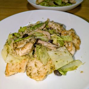 joe sanの作ってみた!投稿(鶏肉とキャベツのだしのり炒め)