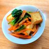 よっしーの作ってみた!投稿(小松菜と厚揚げ豆腐のガーリック煮【作り置き】)
