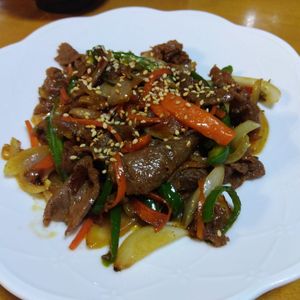 1402403の作ってみた!投稿(【あっさりとしたプルコギ】野菜たっぷりで量増しで美味しいよ。)