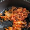 簡単時短【さば缶でスンドゥブチゲ】味噌煮缶使いきりの工程2