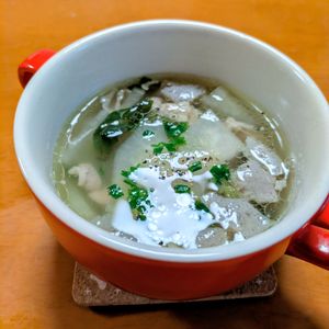ゆきまる🐬🫧の作ってみた!投稿(大根たっぷり《抜群に美味しい♡ねぎ塩豚スープ》)