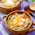 簡単絶品！！ごちそうスープ♡『落とし卵の豚キムチスープ』