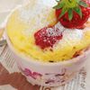 スカイままの作ってみた!投稿(レンチンするだけ～！マグカップいちごケーキ)