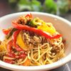 パプリカたっぷりミートソースパスタ♪夏の工程4