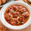 【ワンパン!トマト煮込みハンバーグ】ソースたっぷり♡