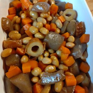 なべ円の作ってみた!投稿(【蒟蒻とお豆さんのうま煮】作り置き/お弁当に♡︎)