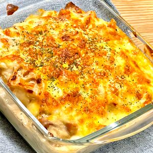 michuの作ってみた!投稿(簡単だけどおいしい♡鶏肉とれんこんの和風グラタン)