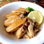 キャベツと手羽中の旨味たっぷりバタぽん蒸し