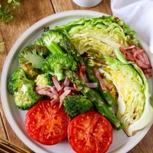 グリル野菜のホットサラダ＊シーザードレッシング添え