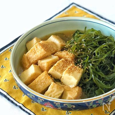 切り昆布と厚揚げの中華煮
