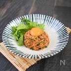 さば缶でピリ辛韓国ユッケ風